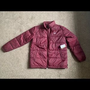 Vans Off The Wall Quilted Puffy Maroon Coat Medium